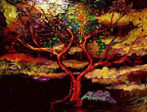 Stefan Duncan LIVE, Tree painting